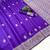 Purple color art silk blend sarees with blouse