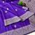 Purple color art silk blend sarees with blouse