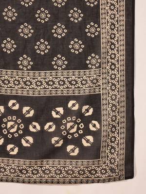 Women Ethnic Motifs Printed Regular Pure Cotton Kurta with Trousers & With Dupatta 4