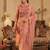 Women Floral Embroidered Regular Thread Work Chanderi Cotton Kurta with Trousers & With Dupatta