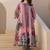 Floral Printed Round Neck Pure Cotton Kurta With Trouser