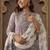 Floral Printed Pure Cotton Mandarin Collar Straight Kurta With Trousers & Dupatta
