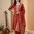 Women Ethnic Motifs Embroidered Regular Kurta with Trousers & With Dupatta