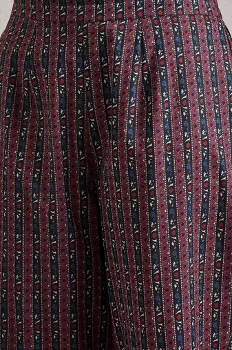 Women Ethnic Motifs Printed Regular Pure Cotton Kurta with Trousers & With Dupatta