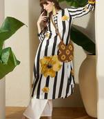 Women Printed Regular Pure Cotton Kurta with Trousers