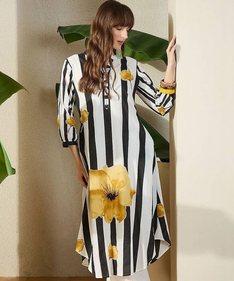 Women Printed Regular Pure Cotton Kurta with Trousers