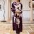 Women Floral Printed Regular Thread Work Kurta with Trousers