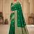 Green color art silk blend sarees with blouse
