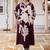 Women Floral Printed Regular Thread Work Kurta with Trousers