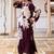 Women Floral Printed Regular Thread Work Kurta with Trousers