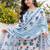 Women Floral Printed Regular Pure Cotton Kurta with Trousers & With Dupatta