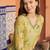 Women Floral Embroidered Regular Beads and Stones Kurta with Trousers