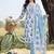 Women Floral Printed Regular Pure Cotton Kurta with Trousers & With Dupatta