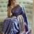 Royalblue color art silk blend sarees with blouse