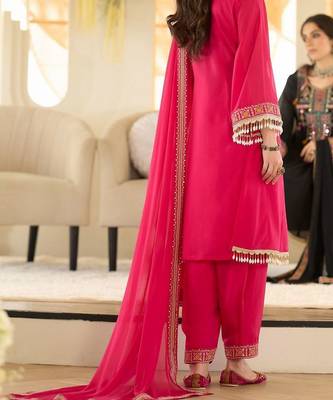 Women Ethnic Motifs Embroidered Regular Beads and Stones Kurta with Salwar & With Dupatta 5