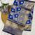Royalblue color art silk blend sarees with blouse