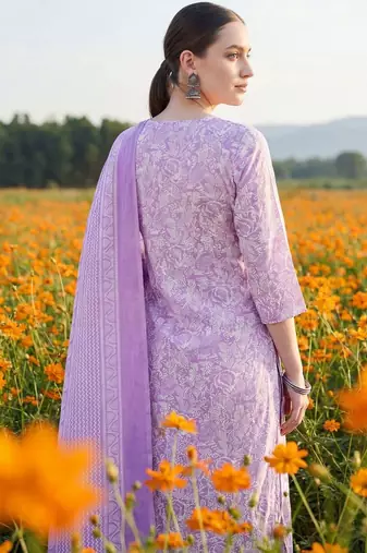 Women Floral Printed Regular Mirror Work Kurta with Trousers & With Dupatta