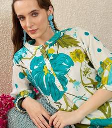 Women Floral Printed Regular Pure Cotton Kurta with Trousers
