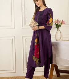 Women Floral Printed Regular Pure Cotton Kurta with Trousers