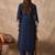 Women Regular Thread Work Kurta with Trousers