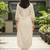 Women Ethnic Motifs Printed Regular Thread Work Pure Cotton Kurta with Trousers