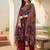 Women Ethnic Motifs Printed Sequinned Pure Cotton Kurta With Trousers & Dupatta