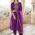 Women Ethnic Motifs Embroidered Regular Thread Work Liva Kurta with Trousers & With Dupatta