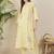 Women Floral Embroidered Regular Beads and Stones Pure Cotton Kurta with Trousers