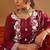 Floral Embroidered Straight Thread Work Kurta with Trousers & Dupatta