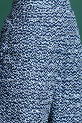 Ethnic Motifs Printed Regular Pure Cotton Kurta With Trousers & Dupatta