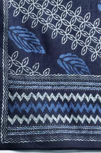 Ethnic Motifs Printed Regular Pure Cotton Kurta With Trousers & Dupatta