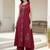 Women Ethnic Motifs Embroidered Regular Thread Work Pure Cotton Kurta with Palazzos