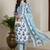 Floral Printed Pure Cotton Kurta With Trousers & Dupatta