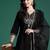 Ethnic Motifs Zari Embroidered Liva Kurta With Sharara & Dupatta