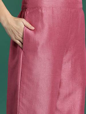 Floral Embroidered Sequinned Kurta with Trousers & With Dupatta 3