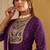 Ethnic Motifs Printed Straight Sequinned Kurta with Trousers & Dupatta