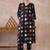 Women Printed Pleated Pure Cotton Kurta with Trousers