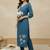 Women Floral Embroidered Regular Thread Work Kurta with Trousers