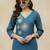 Women Floral Embroidered Regular Thread Work Kurta with Trousers