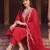 Women Ethnic Motifs Embroidered Regular Thread Work Liva Kurta with Trousers & With Dupatta