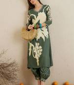 Women Floral Printed Regular Kurta with Patiala