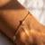 Elegant Gold Tone Starburst Charm Chain Bracelet
