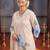 Women Floral Printed Regular Thread Work Linen Kurta with Trousers & With Dupatta