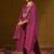 Ethnic Motifs Embroidered Sequinned Liva Straight Kurta With Trousers & Dupatta