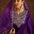 Purple Ethnic Motifs Zari Embroidered Kurta with Trousers & With Dupatta