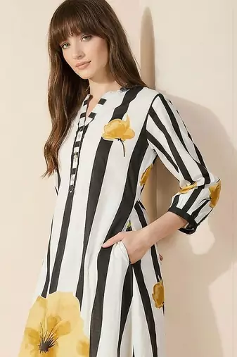 Women Floral Printed Regular Pure Cotton Kurta with Trousers