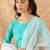 Ethnic Motifs Embroidered A-Line Sequinned Liva Kurta with Trousers & Dupatta