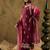 Ethnic Embroidered Zari Work Regular Sleeves Round Neck Silk Blend Kurta Set