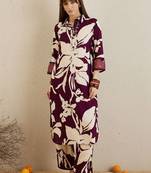 Women Floral Printed Regular Kurta with Trousers