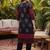 Women Floral Printed Regular Thread Work Pure Cotton Kurta with Trousers & With Dupatta